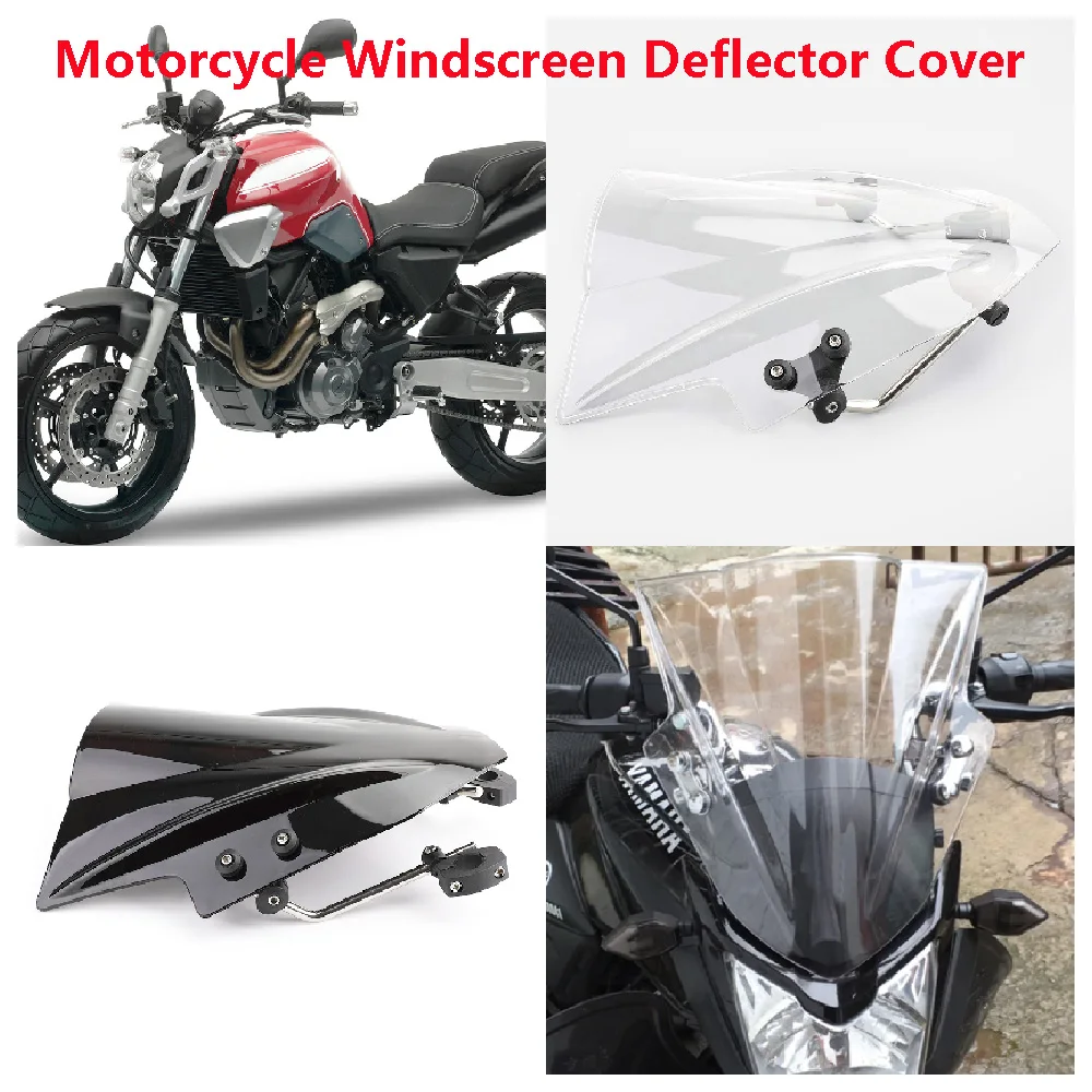 

Fits for Yamaha MT03 660 MT-03 321 ABS MT25 MT-25 2006-2019 Motorcycle Windshield Front Windscreen Modified Deflector Cover Set