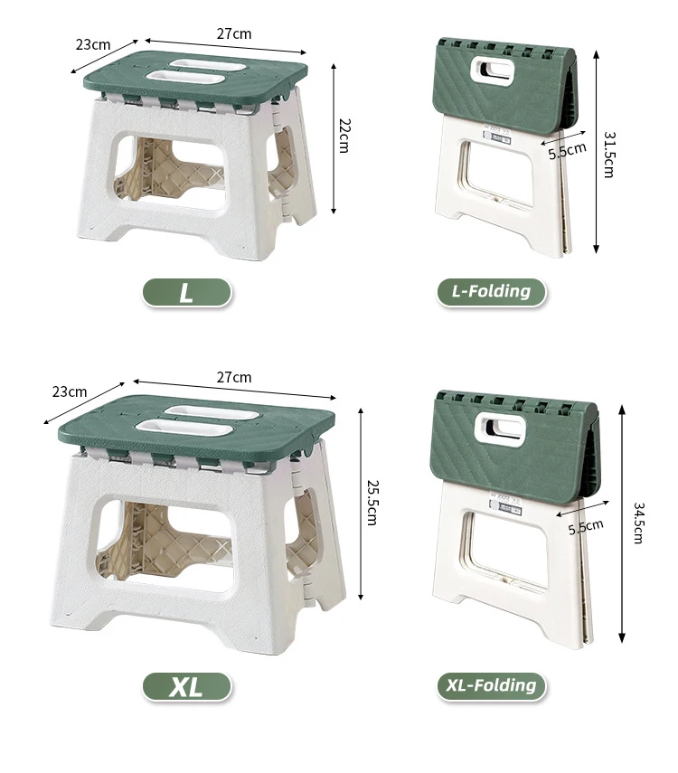 MUMUCC Kunststoff Verstärkter Klappstuhl, Tragbarer Outdoor-Campingstuhl, Strandklappstuhl, Familien- und Kinderstuhl – Detail 4
