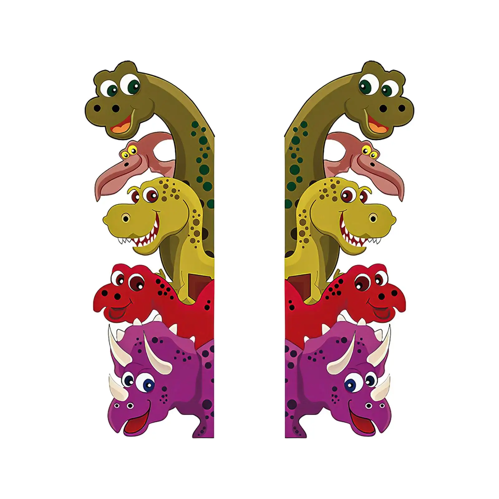 Dinosaurs behind The Door Decal 11.8x35.4inch Waterproof Removable Wall Art for Kindergarten Multifunctional Accessories
