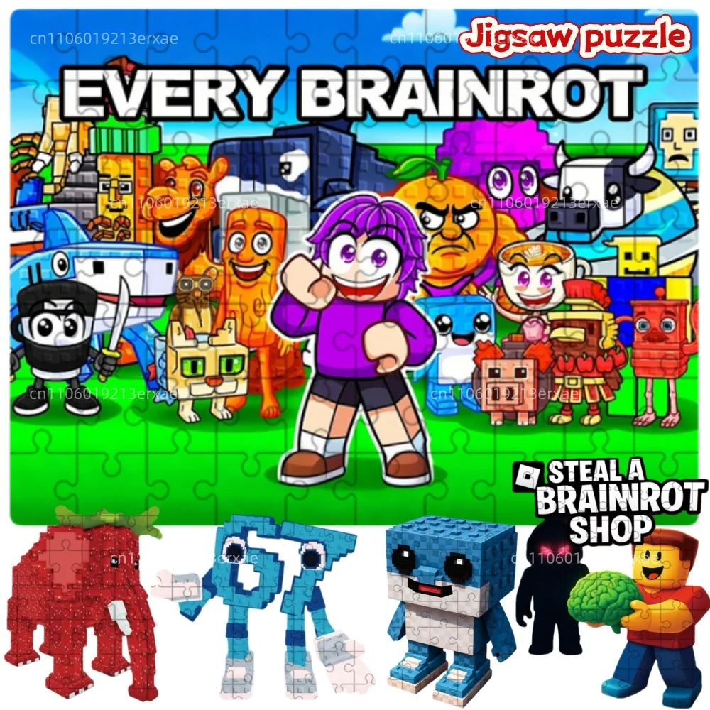 

Italian Brainrot Puzzle 3d Steal A Brainrot Board Game Girl Toys For Children Adults Fun 67 House 9 Job Decoration New Year Gift