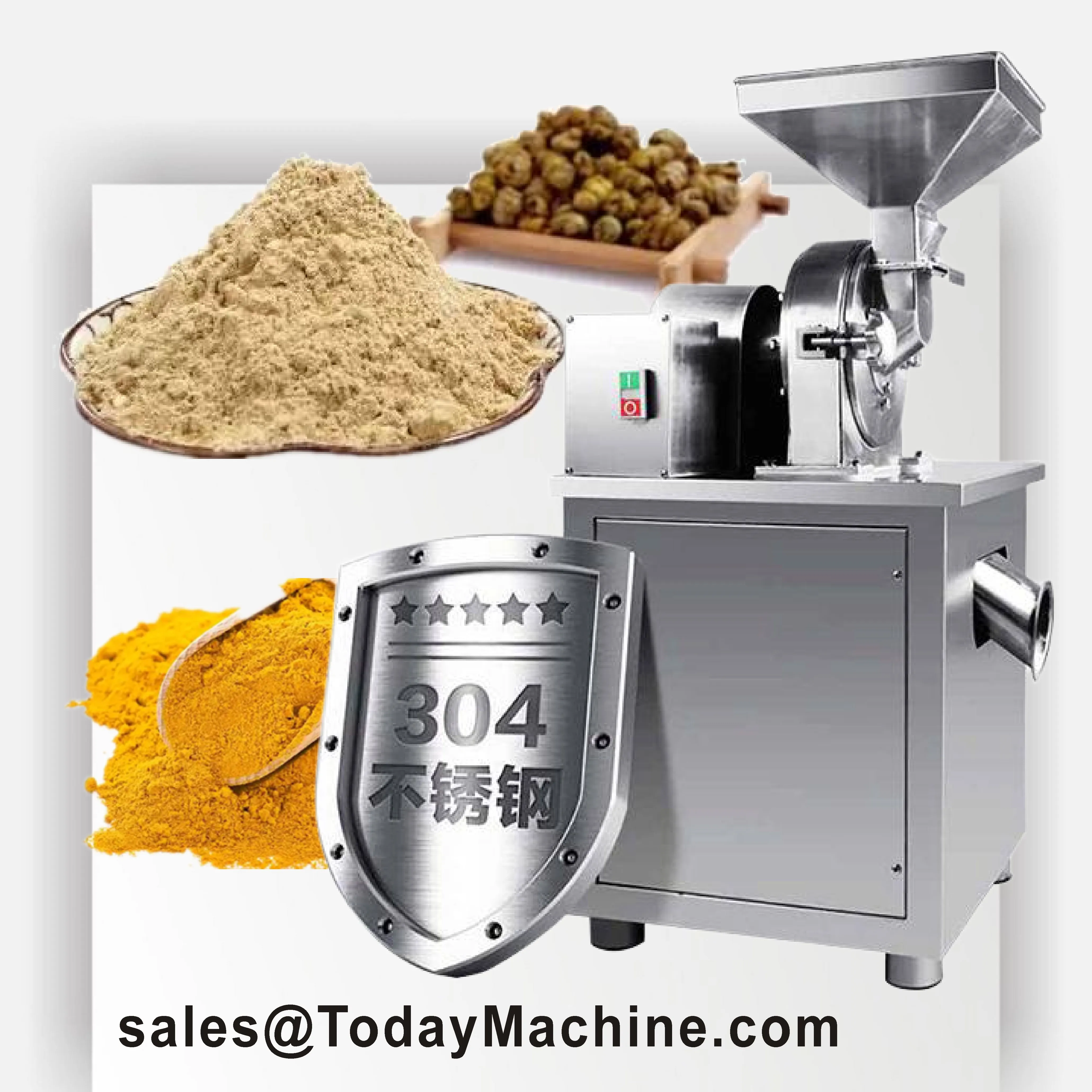 البصل الجاف الزنجبيل الثوم الفلفل الحار طاحونة مطحنة أوراق الكاري المجففة آلة طحن مسحوق الكاري