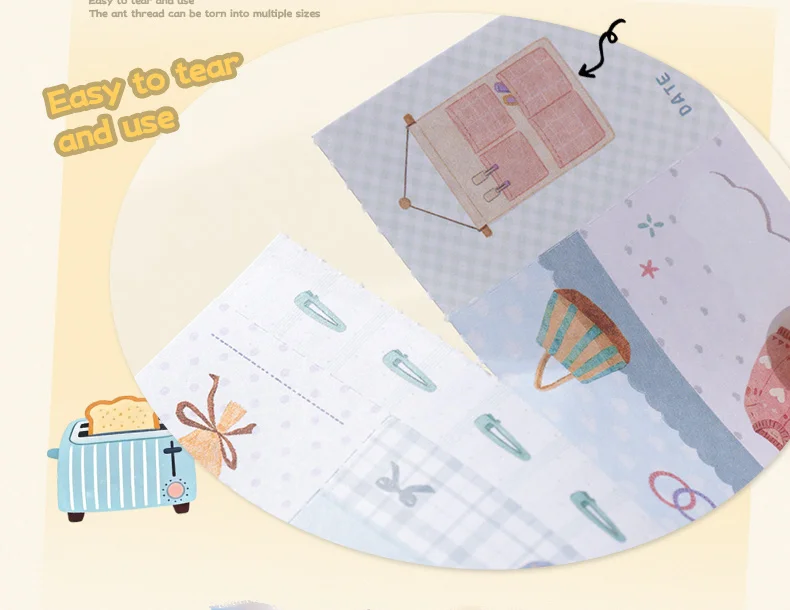 Journal GOo 30 Stück Relax for A Moment Niedliche Freizeit-Lebenssituationen Katze Kaffee Kuchen Landschaft Aufkleberbuch DIY Journal Scrapbooking Material – Detail 9