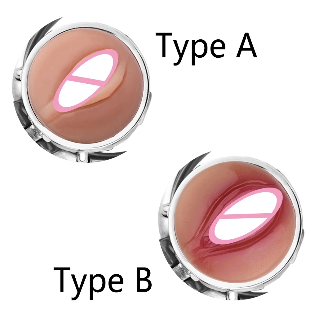 Simulation Vagina Chastity Cage for Sissy 콕링Male Mimic Female Pussy Chastity Device Light 정조대 Cock Cage Adult Sex toys For Gay