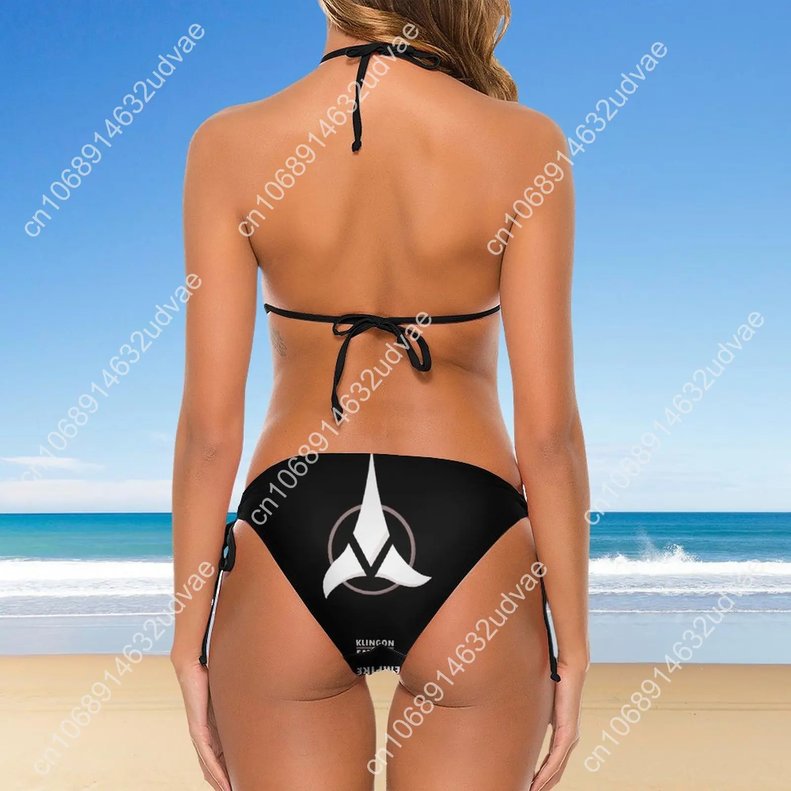 Trek And The Stars - Klingon Empire_46015079 Bikini Unique Sexy Women's Bikinis Humor Graphic Party High Grade Swimwear