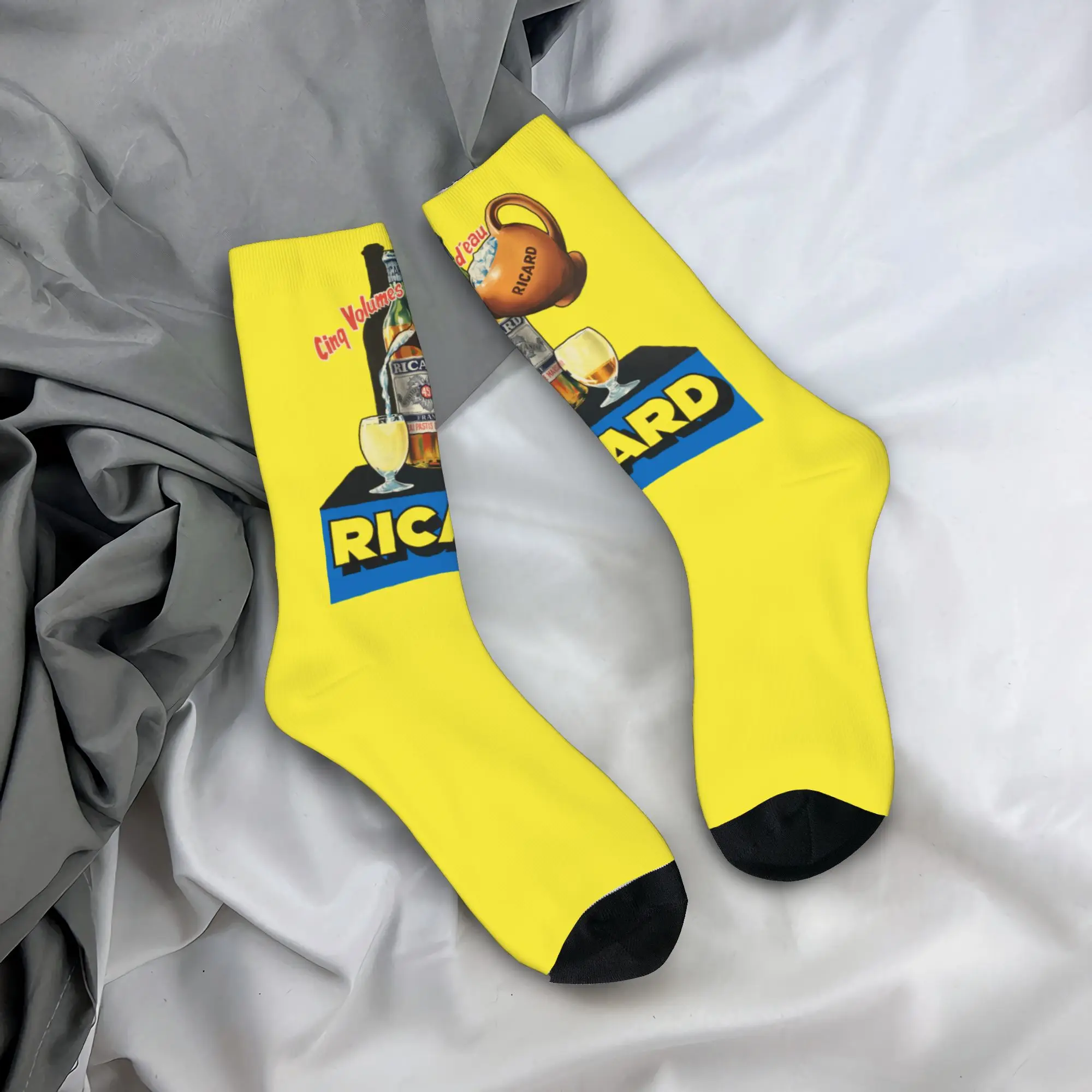 

Custom Ricard Men's Crew Socks Unisex Fashion 3D Printed Dress Socks
