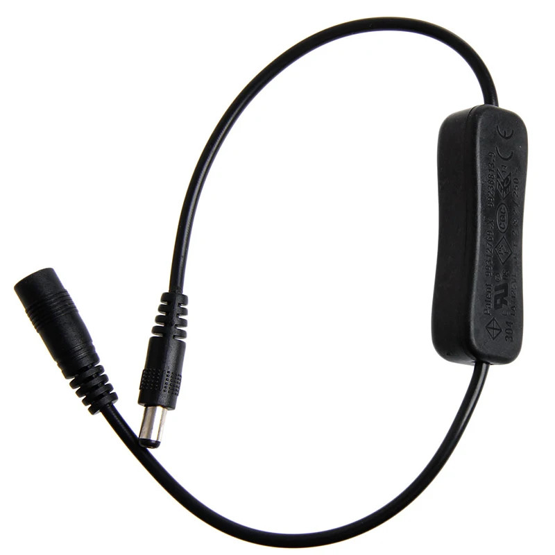 DC5.5x2.1mm for DC Connector Power Supply Adapter Extender Cable with for CCTV Wireless Indoor Camera, LED Strip