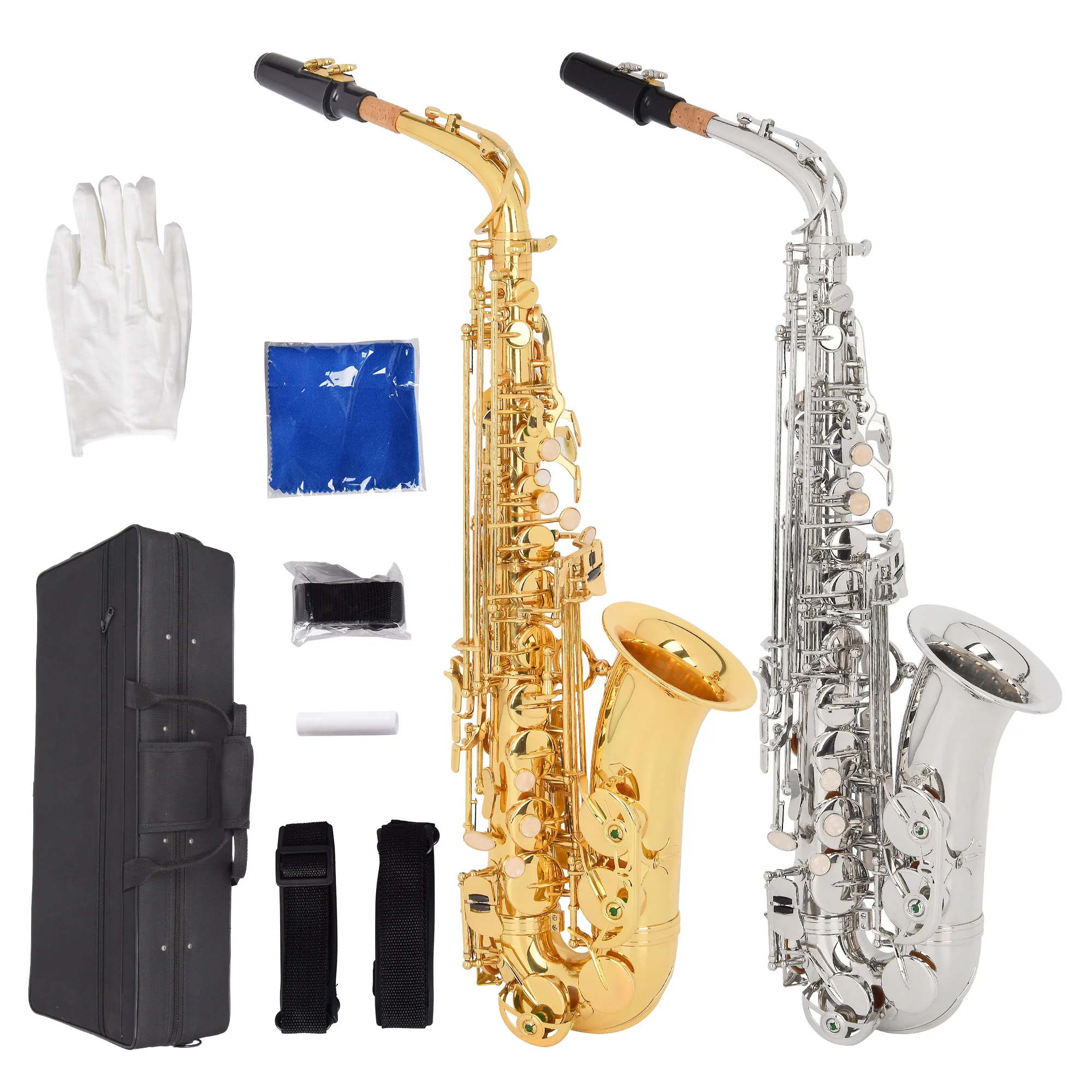 Musical instruments cheap price sliver  Eb melody alto saxophone