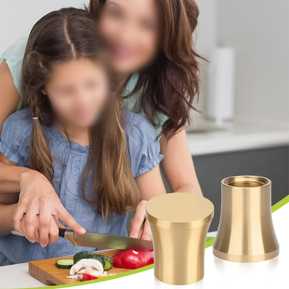 Pieds de planche à découper en laiton, 4 pièces, coussin antidérapant poli avec vis pour appareils de cuisine et meubles multiples (forme volcanique)