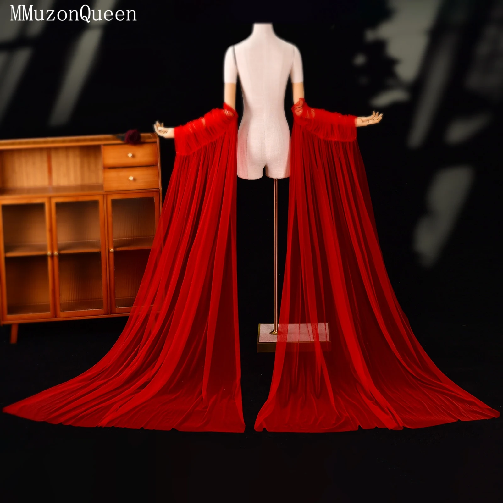TOPQUEEN Guantes Largos Muje Bolero Frau Elegante Hochzeit Zubehör Für Bräute Abnehmbare Braut Langarm Vg136 – Detail 6