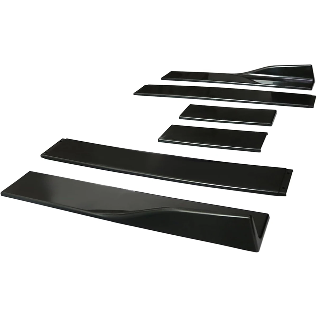 2m/2,2m Auto-Seitenschweller Universal 6-teilige Seitenschweller-Erweiterungen Winglet Splitter Lippe für BMW, Audi, VW, Honda, Benz – Detail 3