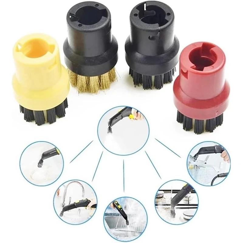ل Karcher SC1 SC2 SC3 SC4 SC5 البخار نظافة جزء استبدال ممسحة البخار رأس فرشاة مستديرة أجزاء تنظيف المنزل