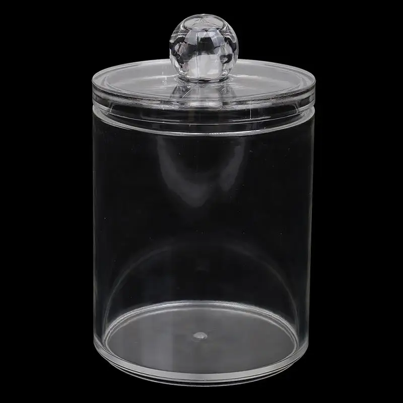 1PCS Transparent Cotton Swabs Stick Storage Box Clear Acrylic Cosmetic Makeup Holder Organizer Case High Quality