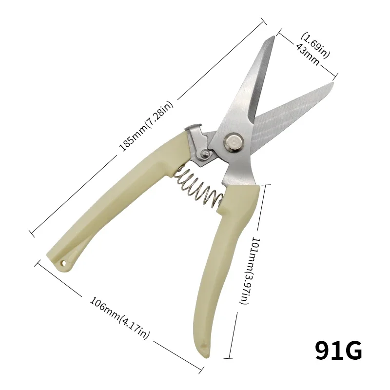 Pruner Shears Hand Tool Bonsai for Gardening Stainless Steel Pruning Shear Scissor for Flowers Branches Grass Household Grafting