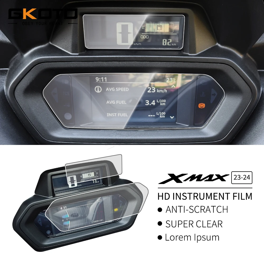 For YAMAHA XMAX 300 XMAX300 2023 2024 ( No 2025)Motorcycle Cluster Scratch Film Screen Protector Dashboard Instrument Protection