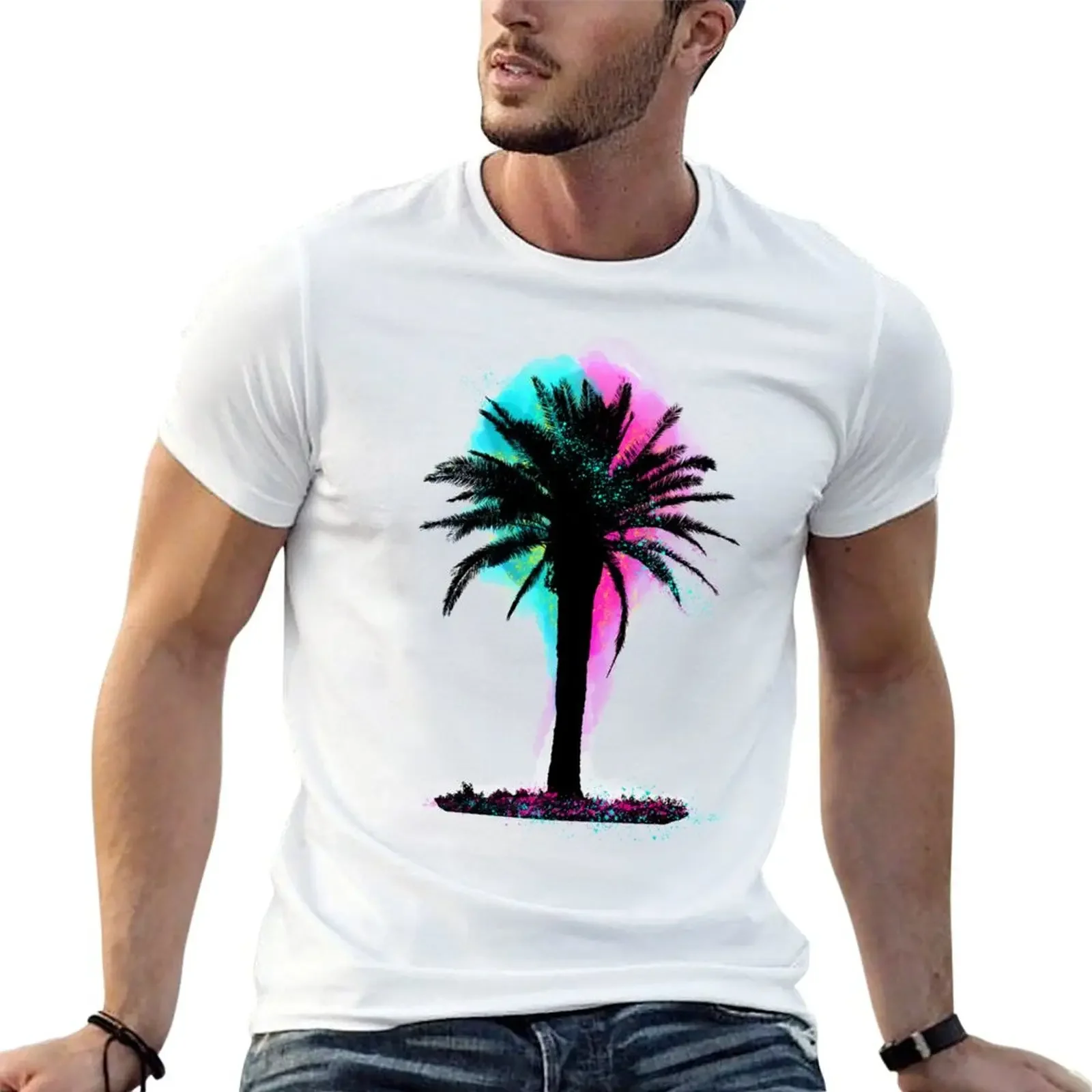 

Novalja Palms T-Shirt graphic t shirts kawaii clothes graphic shirts oversized graphic tee compression shirt men