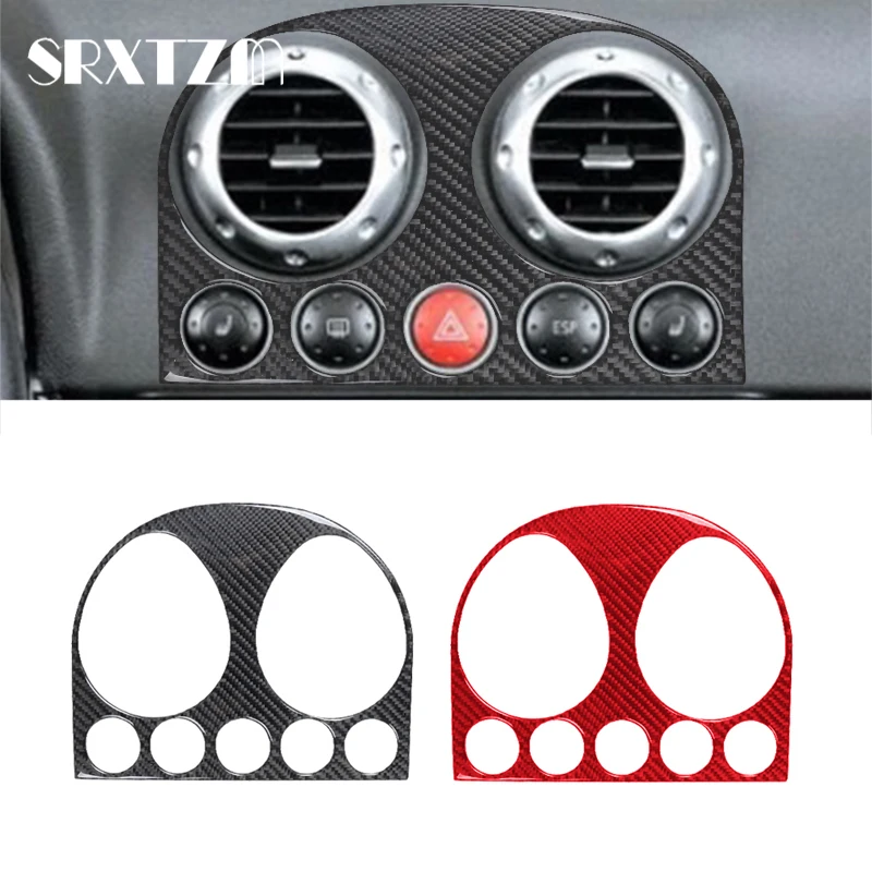 Car Console Dashboard Interior Air Vent Outlet Frame Ring Stickers For Audi TT MK1 8N 2001-2006 Center Conditioner