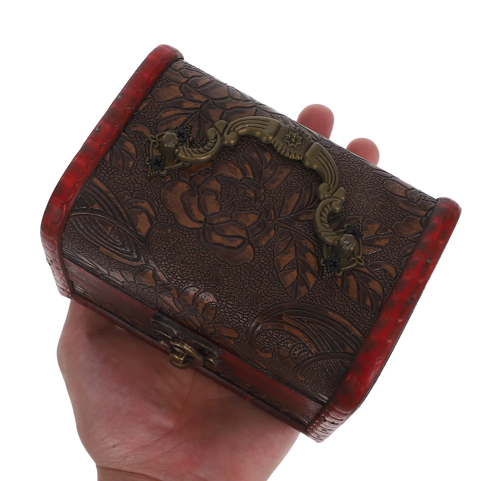 

Деревянная шкатулка для украшений в ретро-стиле - компактный контейнер для хранения мелких аксессуаров, держатель для ожерелий, сувениры для свадебных торжеств