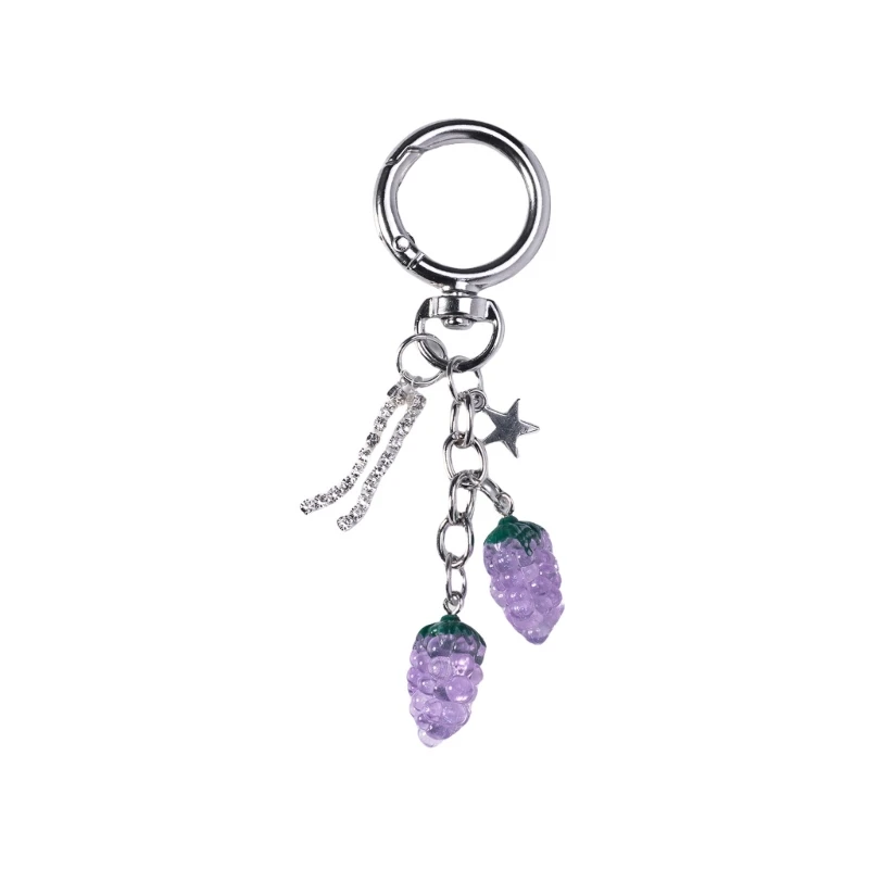 

E8FB Fruit/Slipper Keychain Bag Charms for Purse Handbag Backpack Bag Pendant Charms