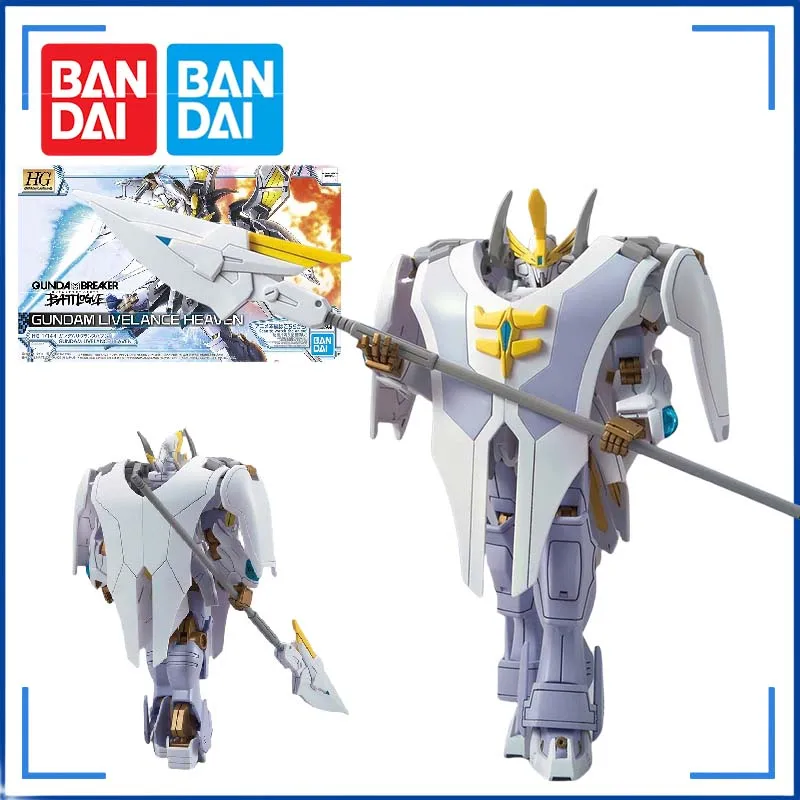 Bandai Original HG 1/144 Gundam Breaker BATTLOGVE Anime Figres Gundam Livelance Heaven Action Figure Toys Gifts