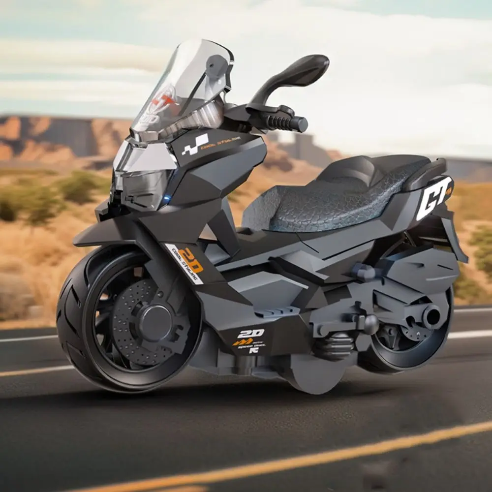 Modelo de motocicleta de liga em miniatura, simulação de inércia fundida, veículo de motocicleta, artesanato, motocicleta, puxar para trás, meninos, crianças