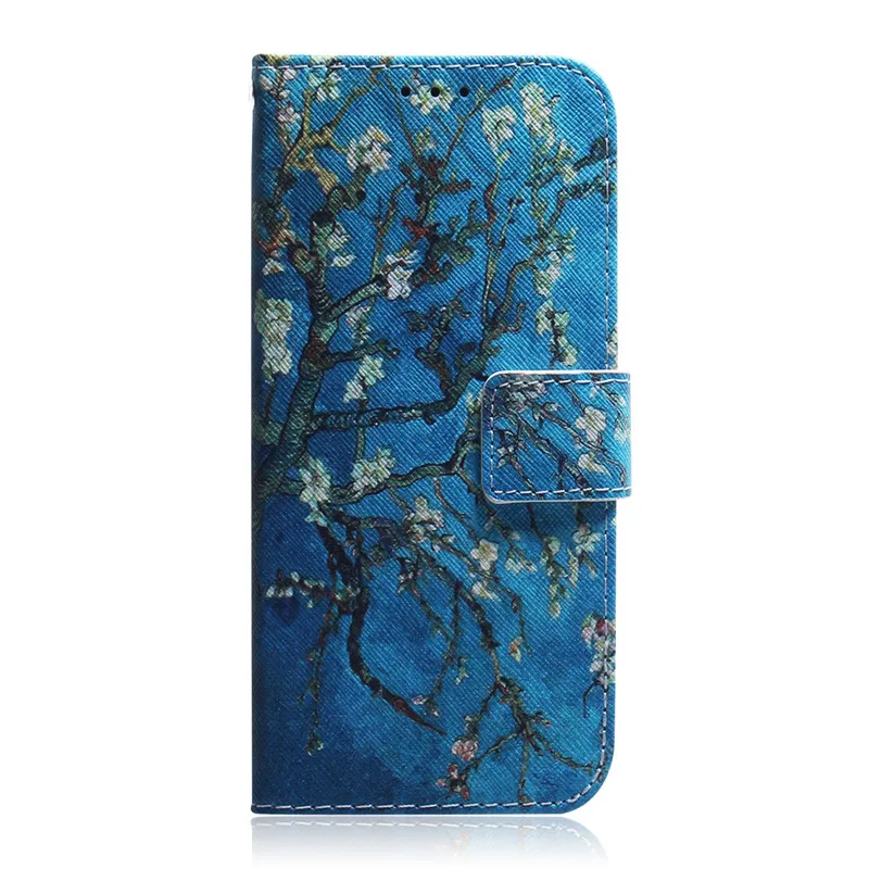 Painted Animal Leather Wallet Phone Case For Samsung Galaxy A53 A13 A23 A33 A73 5G A03S A 03 Core Case Cover Wolf Dog Pattern