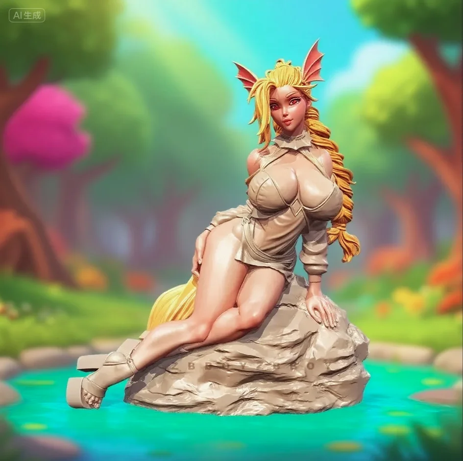 

The height of man 30mm 40mm 65mm Resin Model Kit Fish Girl Colorless Self Assembly（3D Printing ）TD-7441/3D