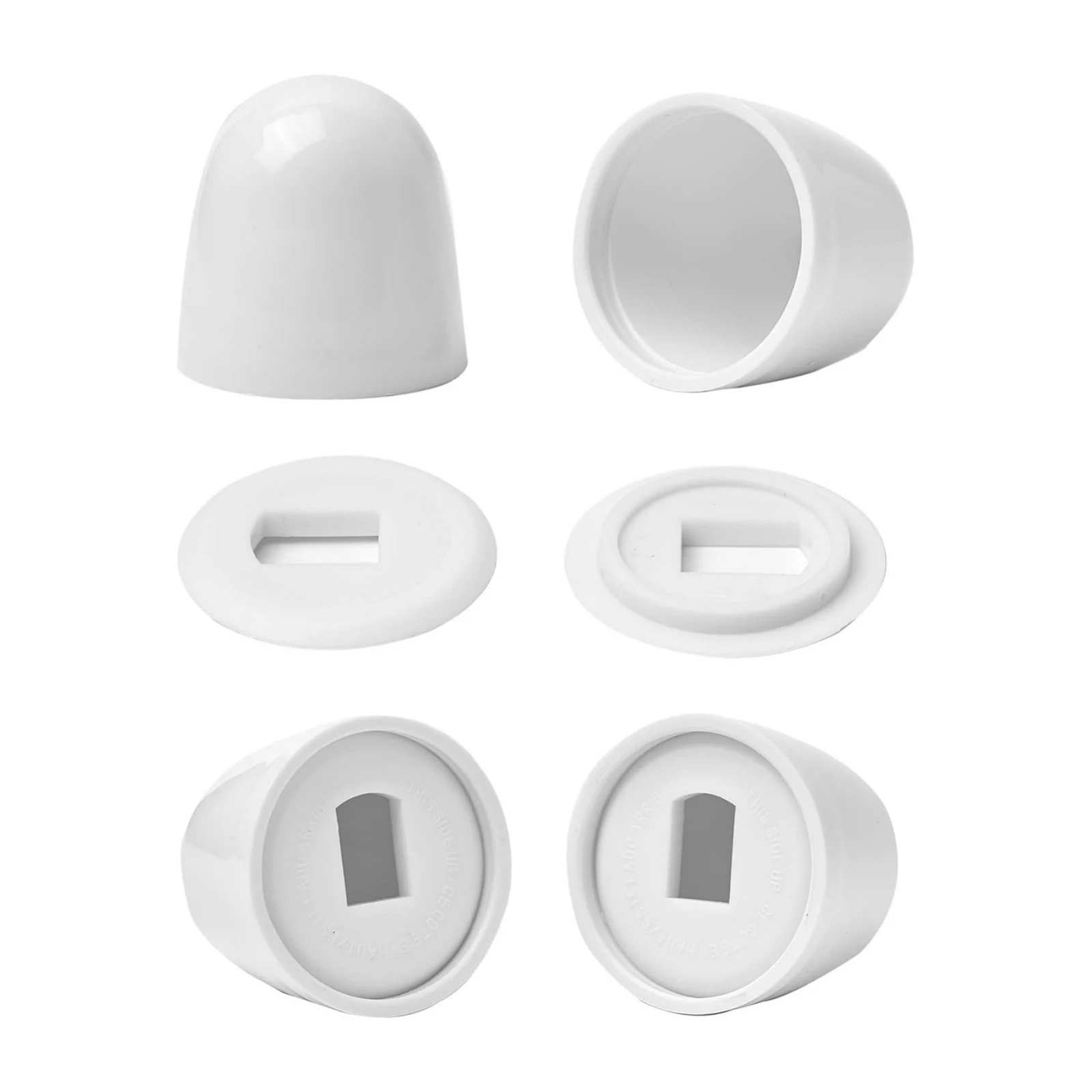 4 Packs Universal White Toilet Bolt Caps Toilet Bolt Covers For Effectively Bathroom Toilet Installation