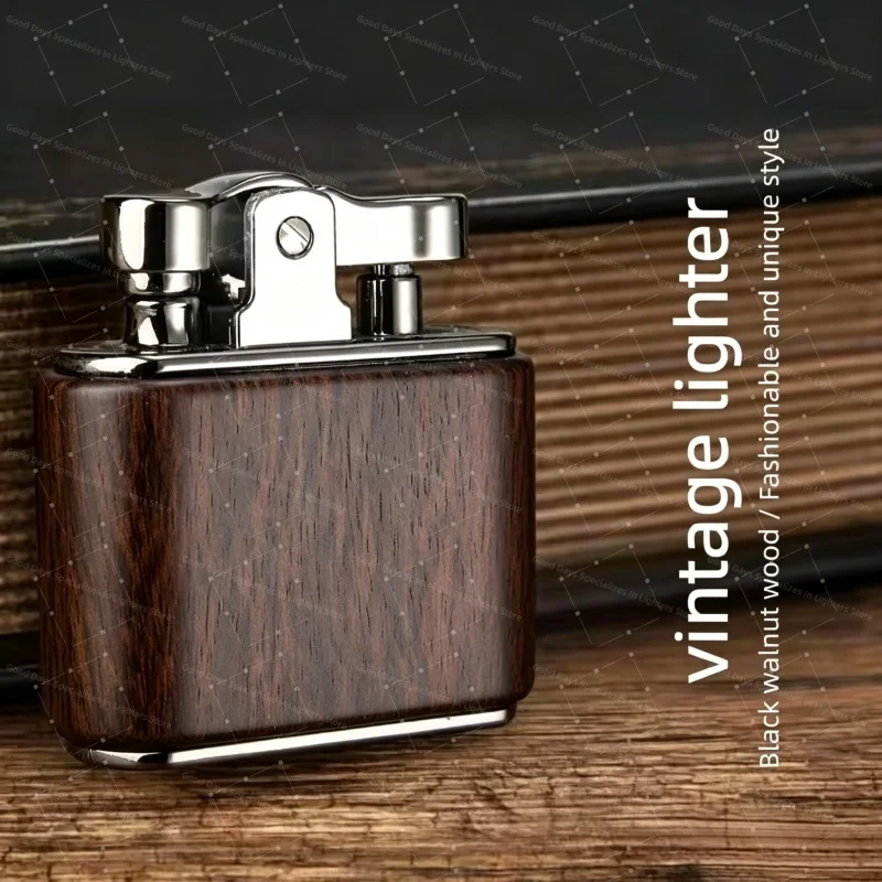2026 New Metal Retro Lighter, Upgraded Version Nostalgic Cigar Pipe Igniter, Personalized Cigarette Fuel Lighter, Festival Gift