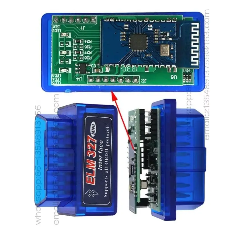 ELM 327 V1.5 Bluetooth PIC18F25K80 Chip OBD2 Double-layer Board Automotive Diagnostic Scanner Spot