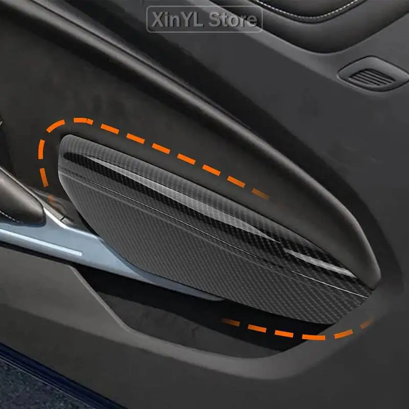 Car Interior Door Armrest Panel Trim for Chevrolet Camaro 2016 2017 2018 2019 2020 2021 Up Carbon Fiber Car Interior Accessories