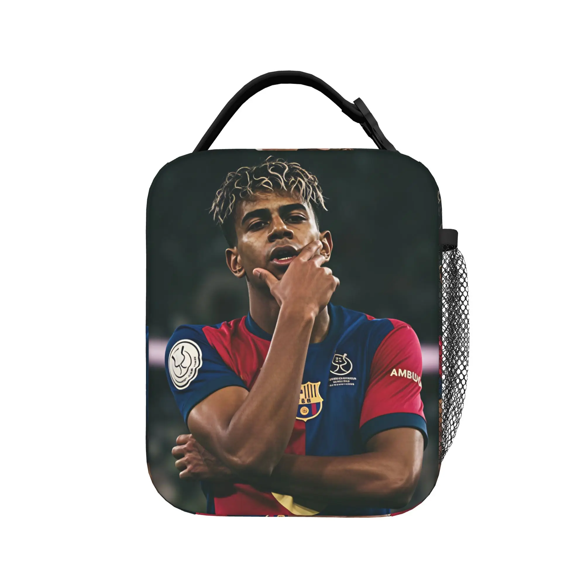 Lamined Y-Yamal Lunch Bag  Fashion Lunch Box For Men Picnic Portable Cooler Bag Oxford Print Tote Food Bags