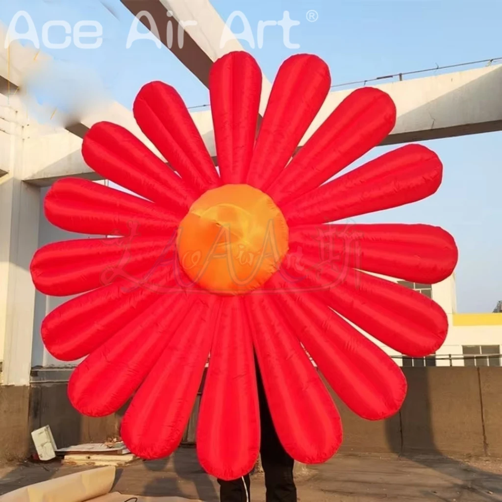 Éclairage LED gonflable marguerite Margarita fleur accessoires suspendus pour Festival carnaval