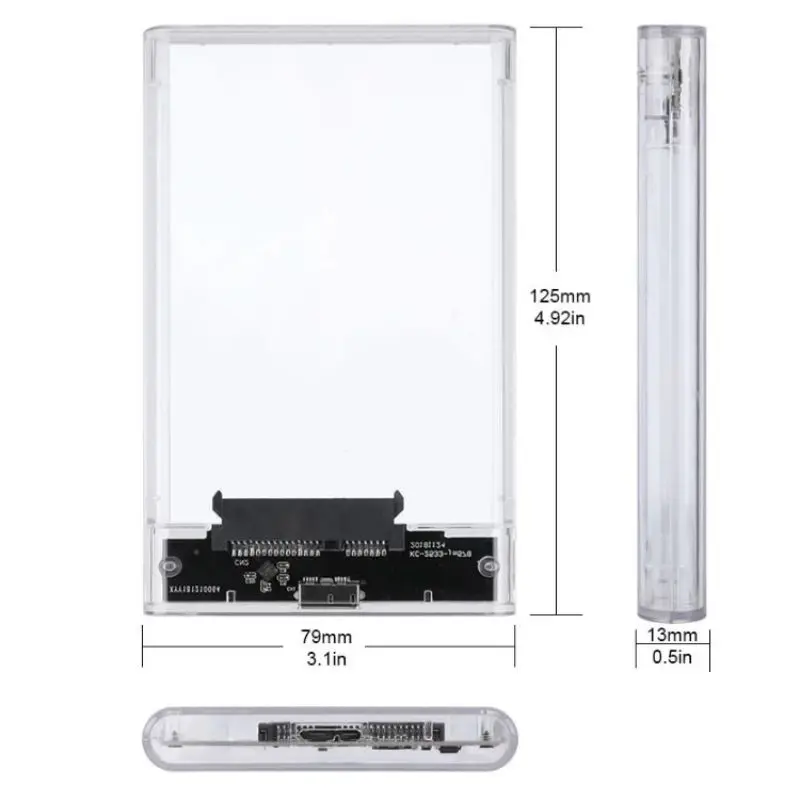Efficient 3 1 External Hard Drive Enclosure for 2 5 Inch Drives with Wide Compatibility for across Systems Efficient