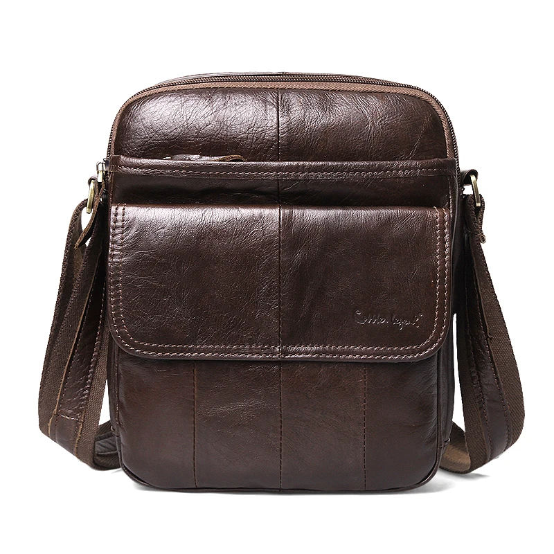 Imagem -06 - Bolsas de Ombro Marca 100 Couro Genuíno Mensageiro dos Homens Novo Marido Mid Party Bolsa para Homens Bolsas Crossbody Designer Bolsa Bolso