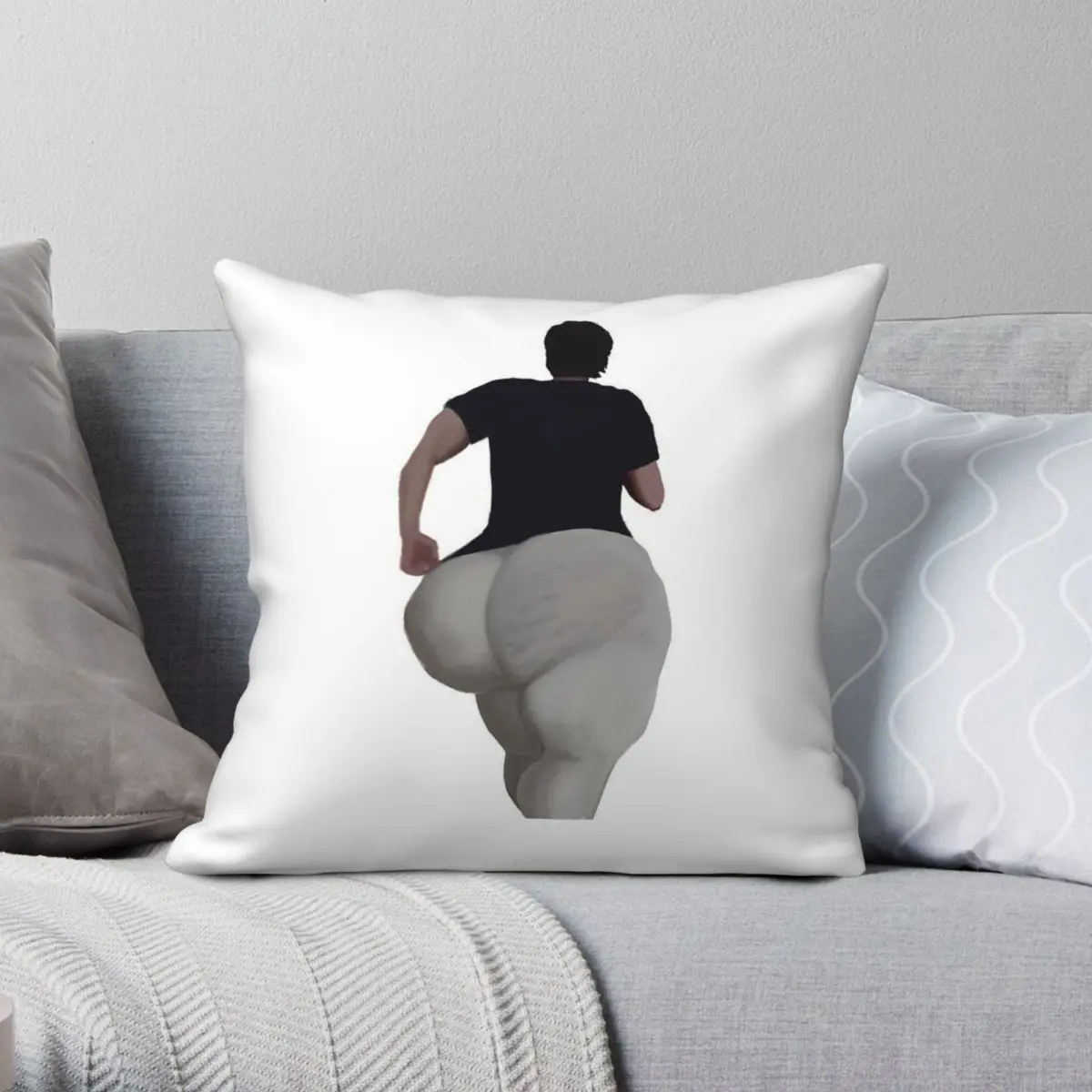 Jerma Dumptruck Pillowcase Polyester Linen Velvet Printed Zip Decorative Throw Pillow Case Sofa Seater Cushion Cover