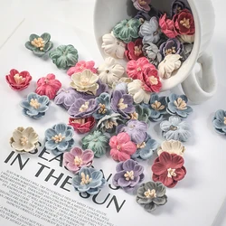5/10Pcs Artificial Flowers Heads Daisy 2cm Fake Flowers For Home Decor Wedding Decoration DIY Craft Garlands Gifts Accessories