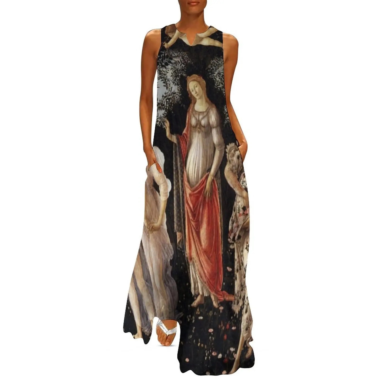 

La Primavera Painting Long Dress long dress women luxury dress elegant dresses plus sizes evening women