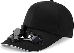 Fan cooling baseball hat para homens e mulheres, cap solar ajustável para exterior, camping, caminhadas, frete grátis