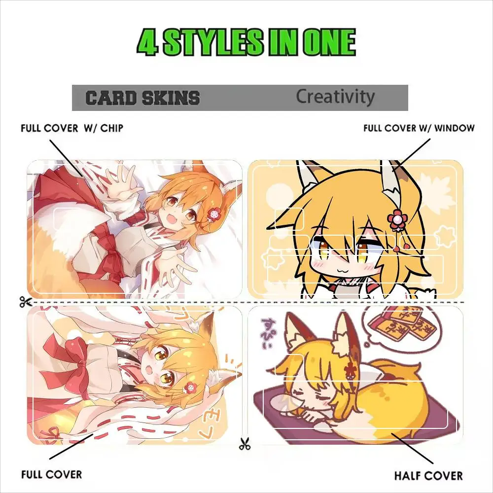 Senko san Sticker Film Tape Skin for Credit Card Debit Card Waterproof Stickers Cartoon