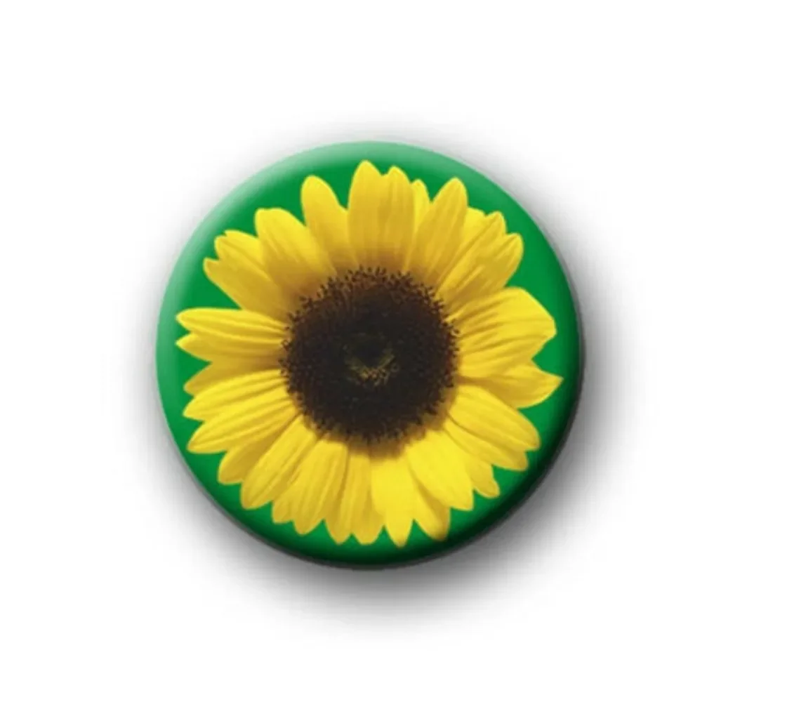 SUNFLOWER BADGE pin button  badge  hidden disability  exemption  COVID  be kind