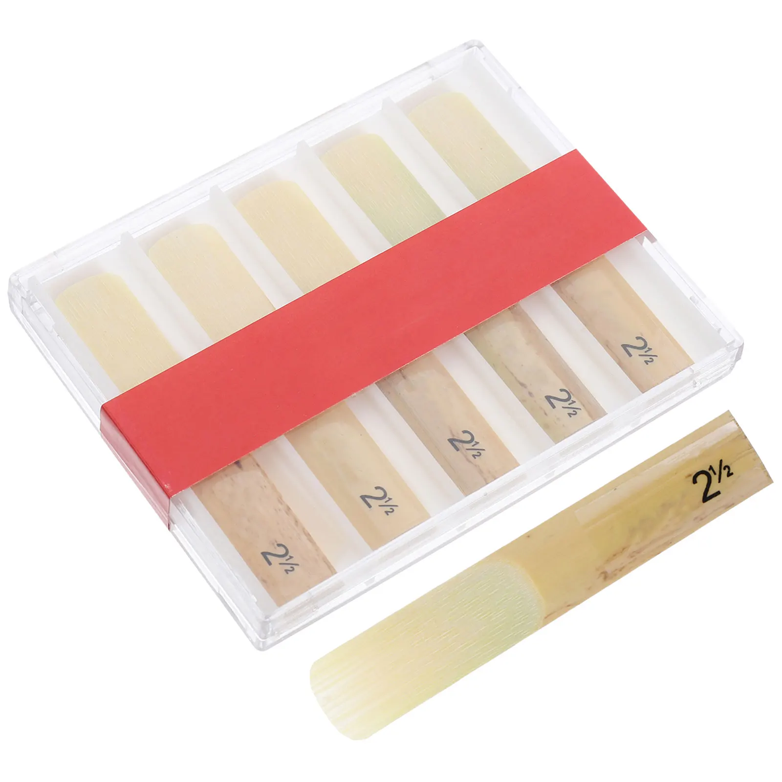 

10pcs Bamboo Saxophone Strength 2.5 Tenor Saxophone Reeds Tenor Reeds Musical Instrument Strength 2.5 Accessories