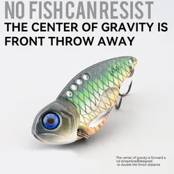 Sea. Yolo Metal Long-range VIB Hard Bait Biomimetic Treble Hook Vibration Lure Baits Perch Fishing Bait Fishing Accessories