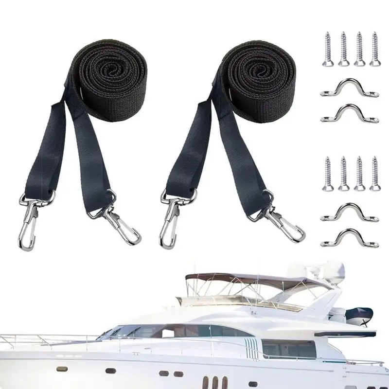 Luifel Bandjes Voor Rvs Verstelbare Bimini Boot Top Riem Met Karabijnhaak Ponton Boot Onderdelen Bimini Luifel Touw Voor Boot
