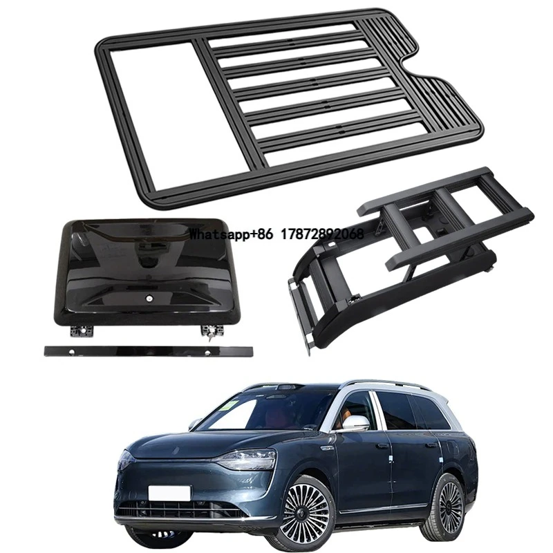 Guality Aluminum Car Roof Cargo Luggage Roof Rack Side Ladder Side Box for AITO M9 2023-2024 2025+