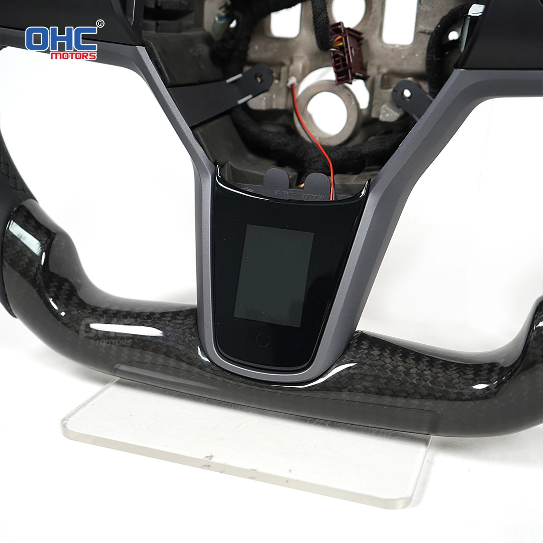 OHC LED غطاء عجلة قيادة السيارة الذكية لـ Tesla M1 Model 3 Model Y Smart Trim LCD Display APP التحكم السهل #6