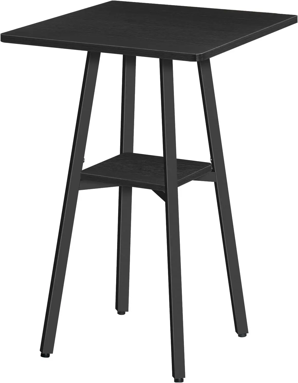 

Hoobro Bar Table, 2-Tier High Top Pub Table, Counter Height Table With Storage, Small Kitchen Dining Table, 36.6"" High Bar