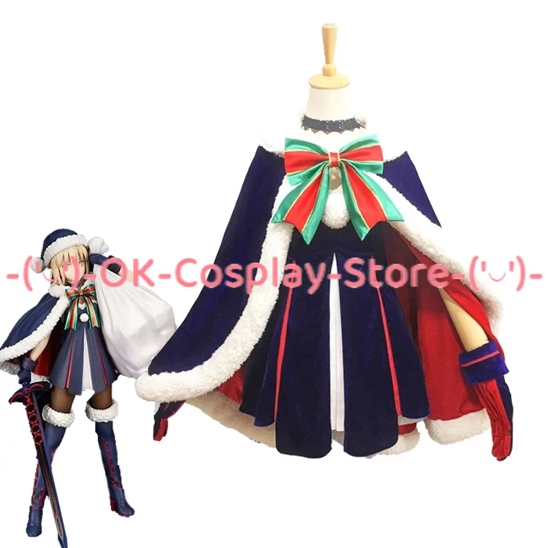 

Fate/stay night Saber Arturia Pendragon Cosplay Costume Girls Cute Christmas Dress Halloween Carnival Uniforms Custom Made