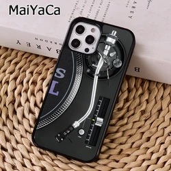 MaiYaCa Retro Technics Turntables DJ Phone Case For iPhone 17 Air 16 15 14 11 12 13 Pro MAX SE 2020 Plus coque Shell