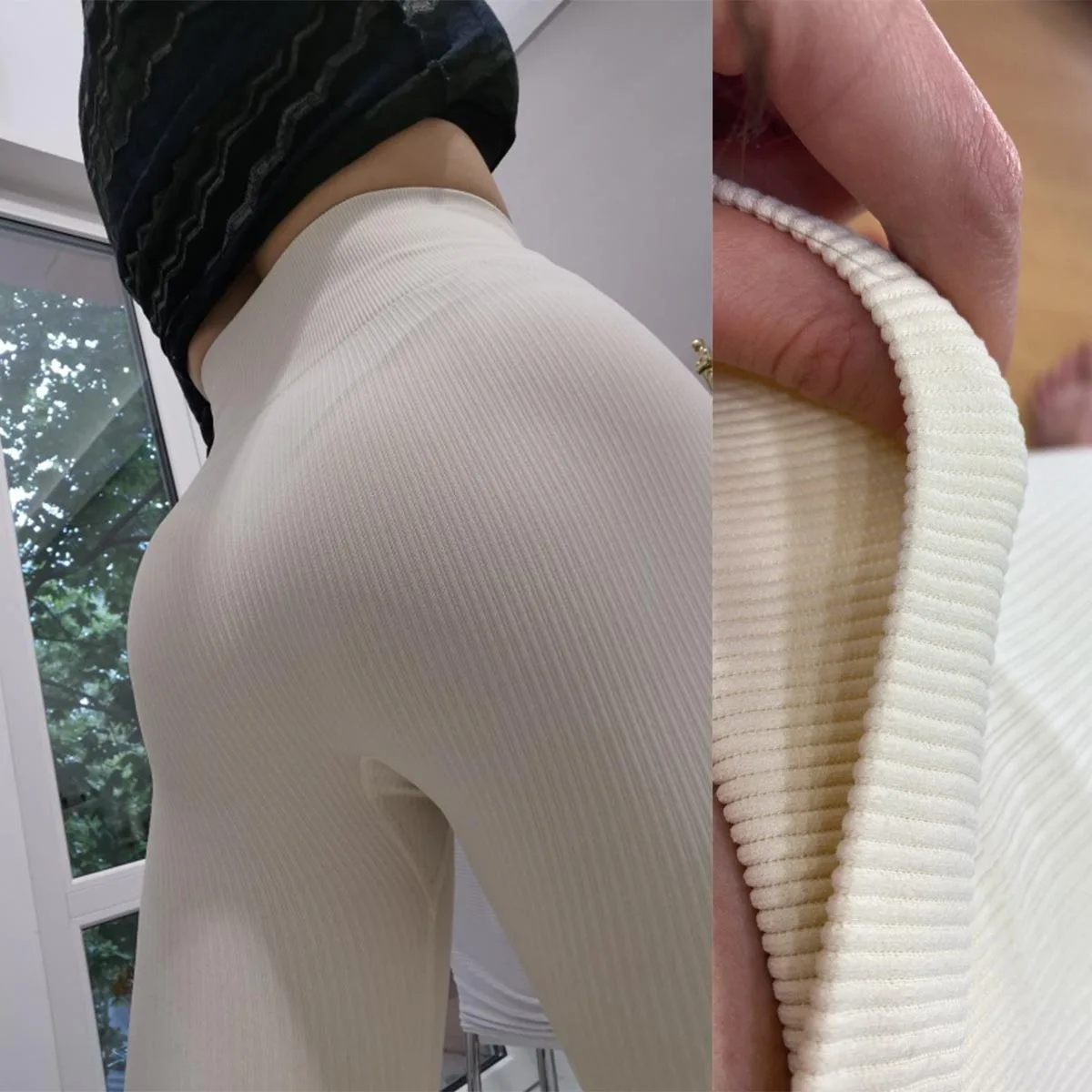 Seamless Sexy Booty Ribbed Yoga Pants For Women High Waist Fitness Tights Sport Leggings Femme Workout Athletic Wear Gym Leggins