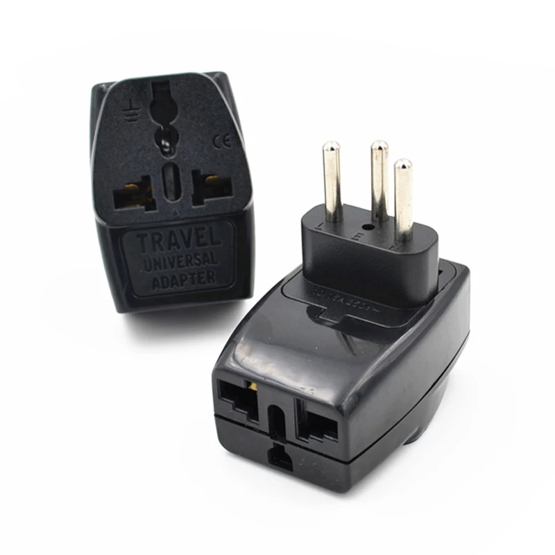 Black socket Splitter Switzerland Swiss Travel Power Plug AU UK US EU to Switzerland Socket Plug Travel Charger Adapter 3 IN 1